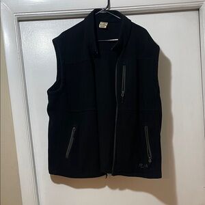 RedHead Men's Black sweat sweater Vest with Zipper Pockets size 2 XL